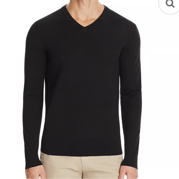 Theory Riland New Sovereign Slim Fit Gray V-Neck Sweater SIZE XXL - Picture 2 of 9